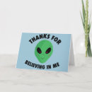 Search for alien thank you cards Space