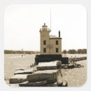 Search for vintage fishing stickers Lighthouse