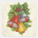 Search for red gold bells christmas stickers Holly