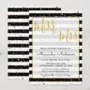 Recherche de gold foil bridal shower invitations Noir
