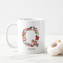Search for letter q mugs Floral