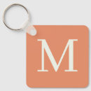Search for orange keychains Monogrammed