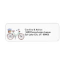 Search for bicycle return address labels Rustic
