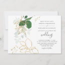 Recherche de watercolor eucalyptus mariage invitations Élégant