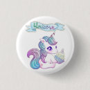 Recherche de licorne mignonne badges Kawaii