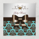 Search for turquoise brown invitations Blue