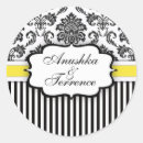 Search for yellow damask stickers Black