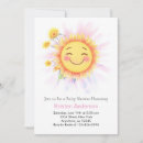 Search for sunshine baby girl shower invitations Simple