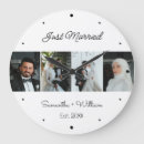 Search for bride and groom clocks Black and white
