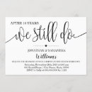 Search for modern anniversary invitations Black and white