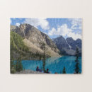 Recherche de lac de moraine puzzles Rochers canadiens