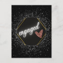 Search for engagement party postcards Glitter