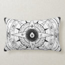 Recherche de rose de boussole coussins Blanc