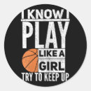 Search for girl playing basketball stickers Girls