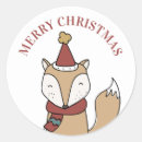 Search for fox christmas stickers Winter