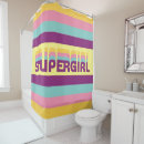 Search for girl superhero shower curtains Supergirl