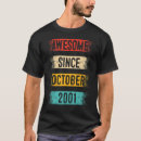 Search for 21 years old tshirts Since