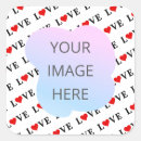 Recherche de rétro valentine autocollants Moderne