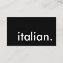 Search for italian business cards Ristorante