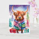 Search for highland cow cards Tartan