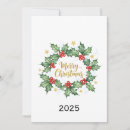 Search for holly christmas invitations Classic