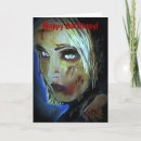 Search for horror birthday cards Zombie