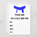 Search for martial arts birthday invitations Taekwondo