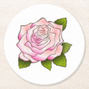 Search for rose drawing coasters Vintage