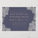 Search for floral bar bat mitzvah invitations Rustic