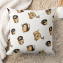 Search for vintage cafe throw pillows Caffeine