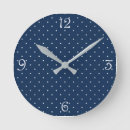 Search for polka dot clocks Navy blue polka dots