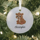 Search for brown bear ornaments Cute