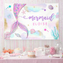 Search for mermaid birthday banners Under the sea birthday