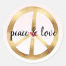 Search for heart peace sign stickers Red