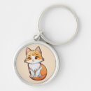 Search for orange cat keychains Kawaii