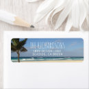 Recherche de tropical beach return address labels Océan