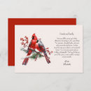 Search for cardinal thank you cards Red birds