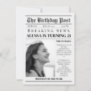 Search for newspaper birthday invitations Milestone