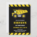 Recherche de camion de chantier invitations D'anniversaire de garçon