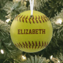 Search for softball ornaments Yellow