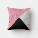 Recherche de marbre noir et blanc coussins Triangles