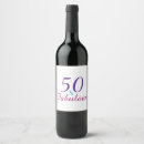 Search for 50th birthday wine labels Pink