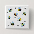 Search for flying bee buttons Honeybee