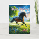 Search for running horse birthday cards Animal