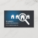 Search for home inspection business cards Real estate