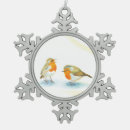 Search for red robin ornaments Winter