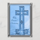 Search for blue and silver christening invitations Baby