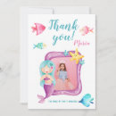 Search for mermaid thank you invitations Pink