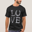 Recherche de fer à cheval tshirts Équin