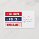 Search for ambulance business cards Fire